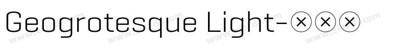 Geogrotesque Light字体转换